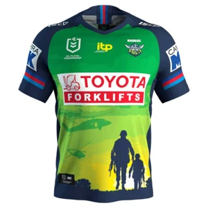 Canberra Raiders NRL ISC ANZAC Jersey Sizes S-7XL! T2 - Picture 1 of 3