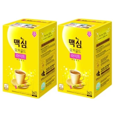 Maxim Mocha Gold Light Coffee Mix (11.8gx 160Sticks x 2Box)  healthy Korea Foto 1 de 4