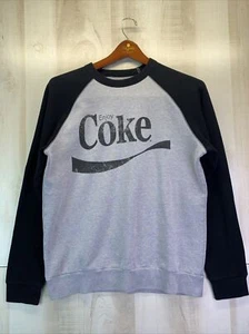 Coca-Cola Vintage Style Gray/Black Enjoy Coke Sweatshirt Adult Sz Large-4699 - Picture 1 of 6