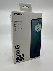 NUOVO smartphone prepagato Verizon Motorola Moto G 5G 128 GB 4 GB di RAM verde salvia 🔒 - Foto 1 di 5
