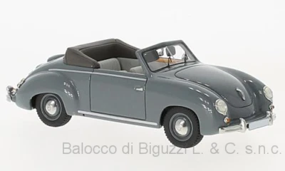 MODELLINO AUTO STATICO VW DANNEHAUR AND STAUSS CONVERTIBLE 1951 GRIGIO 1:43 - Immagine 1 di 4