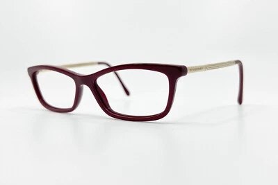 Gafas Burberry B 2190 3403 marco rectangular oro borgoña 54-15-140 11608 Foto 1 de 4