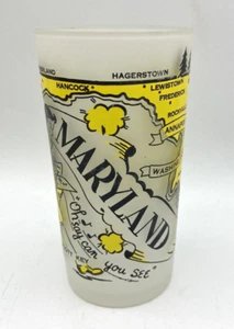 Vaso de bar vintage de Estados Unidos de 10 oz Maryland Hazel Atlas Glass - Imagen 1 de 3