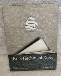 Southworth fine parchment paper Ivory 24lb 8 1/2 x 11 P984C Open Box-Full - Afbeelding 1 van 4
