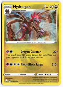 Hydreigon Holo Rare SWSH07: Evolving Skies 115/203 NM - Picture 1 of 2