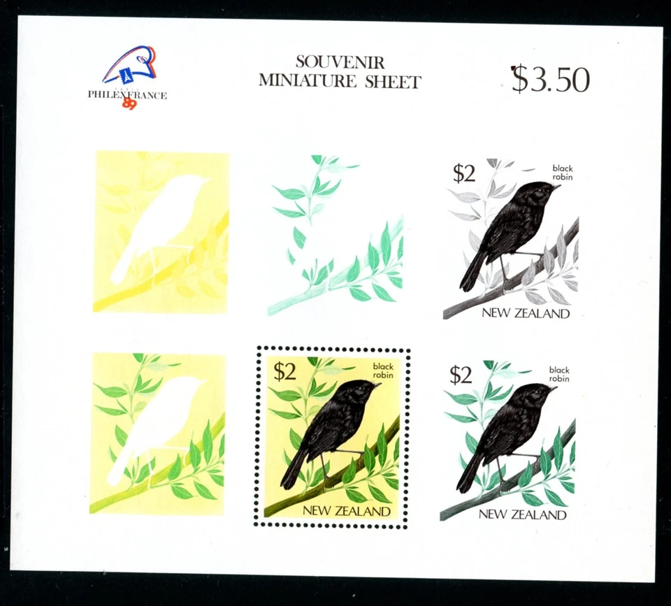 LOTE 32457 COMO NUEVO NH OG 769a HOJA DE RECUERDO DE AVES: SELLOS DE NUEVA ZELANDA Foto 1 de 1