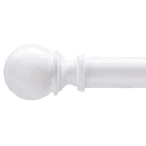 Curtain Rods for Windows 48 to 84, Adjustable Heavy Duty Wrap Around 1 Inch C... - Picture 1 of 8