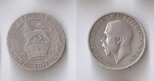 Großbritannien (Großbritannien) 1 Schilling 1918 Georg V - Bild 1 von 1
