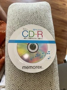 Memorex CD-R 10 Pack Blank CDs In New Sealed Unopened Package 40X/700MB/Mo/80min - Picture 1 of 2