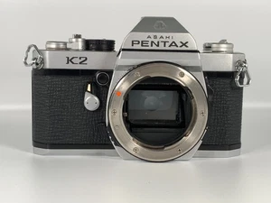[EXC+5] PENTAX K2 Silver 35mm SLR Film Camera Works Tested From JAPAN - Picture 1 of 10