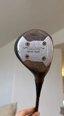 RARE VINTAGE ORLIMAR HANDMADE Golf Club PERSIMMON WOOD -RH, 1  Stiff Steel - Image 1 of 4