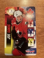 1998 Team Canada Olympic Valu-Net Phone Card Joe Sakic HOF Look Lot Of Sakic