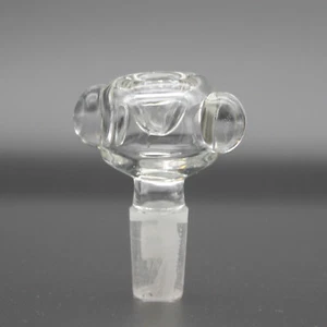 Thick CR Pyrex Lab Glass Slide Bubble Bowl 14mm 18mm Fitting Tobacco Hookah Bong - Picture 1 of 2