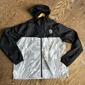 Zero Foxtrot Jacket Windbreaker 3X Lightweight Black White Gray Zip Hood - Picture 1 of 5