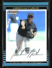 Christian Parker 2002 Bowman Chrome Refractors #301 /500  Baseball Card