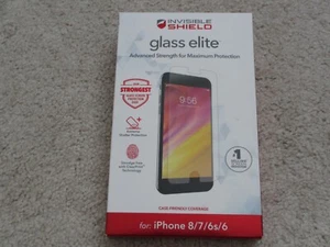 Zagg InvisibleShield Glass Elite Advanced Screen Protector for iPhone 8 7 6s 6 - Picture 1 of 2