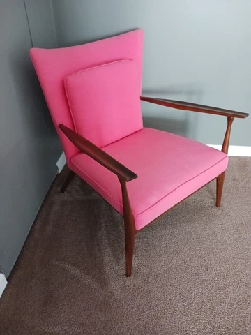 Mcm Paul McCobb Directional Arm Chair Pink Cover