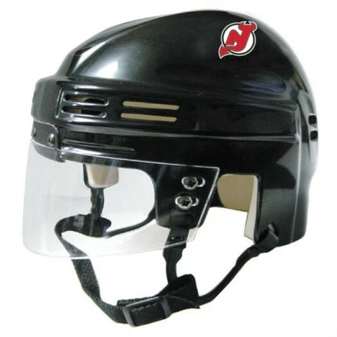NEW JERSEY DEVILS NHL LICENSED BLACK MINI HELMET Cover