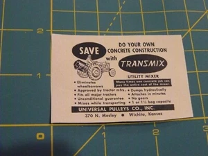 The Farm QRTLY -ADS -SUMMER 1961- TRANSMIX BETON NUTZMISCHER / Wichita, KS - Bild 1 von 1