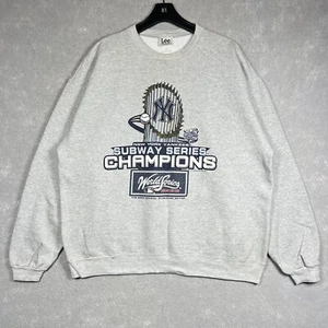 2000 New York Yankees Subway World Series Champions LEE Sport Sweatshirt Mens XL - Picture 1 of 14