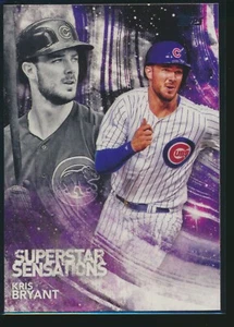 2018 Topps Series 1 Superstar Sensations Insert #SSS-42 Kris Bryant Cubs - Picture 1 of 1