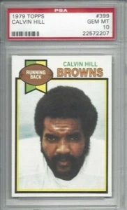 Tarjeta de fútbol americano Topps 1979 #399 Calvin Hill, Cleveland Browns clasificación PSA 10 - Imagen 1 de 1