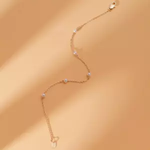 Natural White Perl Beads Ball Bracelet For Men & Women In 925 Sterling Silver - Picture 1 of 7
