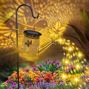 Solar Watering Can Lights, Hanging Metal Solar Lantern Outdoor Waterproof,Hum... - Picture 1 of 1