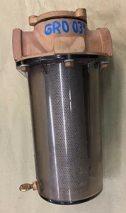 Groco ARG-1250 Series 1.25" Bronze Cap S/S Basket Height 10.6" - Picture 1 of 7