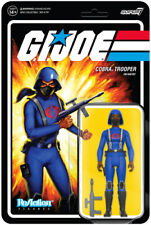 Super7 - G.I. Joe Reaction Wave 4 - Cobra Female Trooper Short Black Hair  Brown