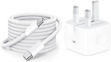 For iPhone 15, 15 Pro, 15 Pro Max 20W Fast Charging USB-C PD Plug Charger Cable