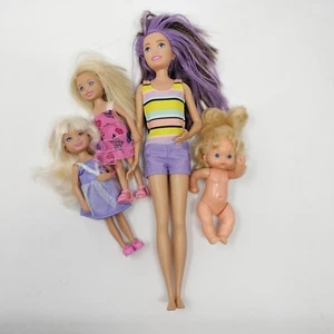 Vintage Baby Kelly Barbie Schwester 1976 und 2 Chelsie Puppen 2010 und Skipper - Bild 1 von 20