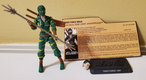 GI Joe Tiger Force Jinx Kim Arashikage v4 FSS 7 2018 Club 25th Anniversary w/FC Cover