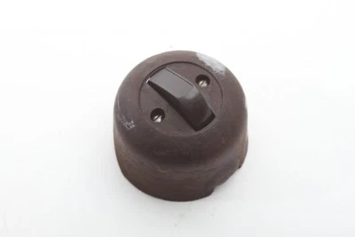 Antiguo interruptor de palanca baquelita expuesto Art Deco diseño loft botón de luz Foto 1 de 4