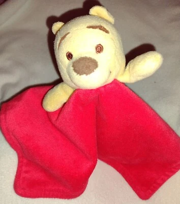 MANTA WINNIE THE POOH LOVEY TERCIOPELO ROJO 11 PULGADAS CARA CUADRADA BORDADA Foto 1 de 4