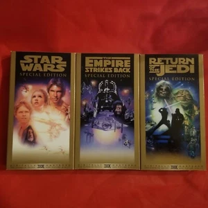 Star Wars Trilogy VHS Special Gold Edition Digitally Mastered Set 3 Videos - Bild 1 von 8