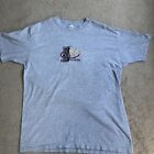 Vintage Johnson Space Center JSC Szary T-shirt z krótkim rękawem Rozmiar XL