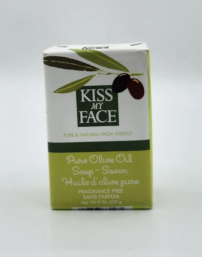 Kiss My Face 0665000 Bar Soap Pure Olive Oil Fragrance - 8 Oz