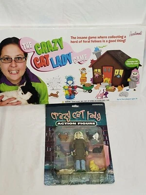 Crazy Cat Lady Board Game 2008 Action Figure 2004 Brand New Sealed Accoutrements - Image 1 of 4