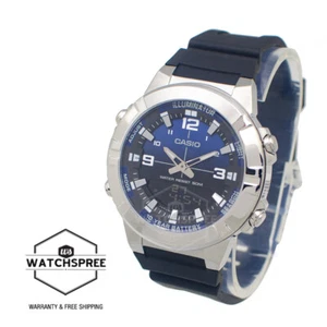 Orologio Casio Analogico-Digitale Cinturino Resina Nero AMW870A-2A AMW-870A-2A - Foto 1 di 3