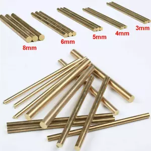 Messing Rod Bar 3/4/5/6/8mm Griffe Messer Nieten Pin Pins DIY liefert neue New - Bild 1 von 5