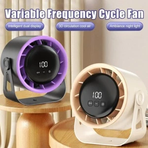 Tragbarer Tischventilator, 4000 mAh, USB wiederaufladbar, 100 Geschwindigkeiten - Bild 1 von 8