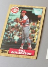 2017 Topps Rediscover Rare Gold Stamp Buyback Originals 1987#489 Gullickson Reds