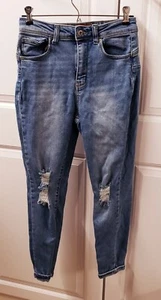 Wachsjeans Damen Jeans Größe: 7/28 Denim Damen SÜSS SCHÖN Distress Cropped - Bild 1 von 10