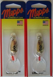 2 Pks. Mepps Little Wolf Spoon - 1/8 oz. - Silver & Gold - Picture 1 of 1
