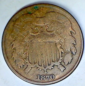 1870 Two-Cent Pieces - Picture 1 of 2