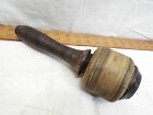 Antique Cast Iron & Leather Rawhide Maul Wood Carving Mallet Tool Hammer 3lb
