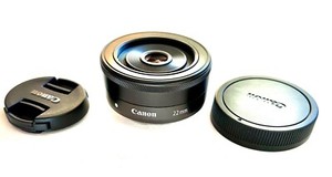 Canon EF-M 22mm f2 stm compact system lens & extension tube