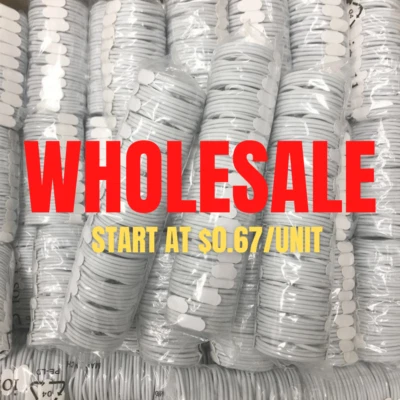 Cabo carregador USB atacado 3/6 pés para iPhone 14 13 12 11 Pro Max XR X XS 8 - Imagem 1 de 4