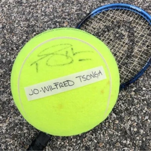 Jo-Wilfried Tsonga Autographed Australian Open Jumbo Wilson Tennis Ball - Picture 1 of 10